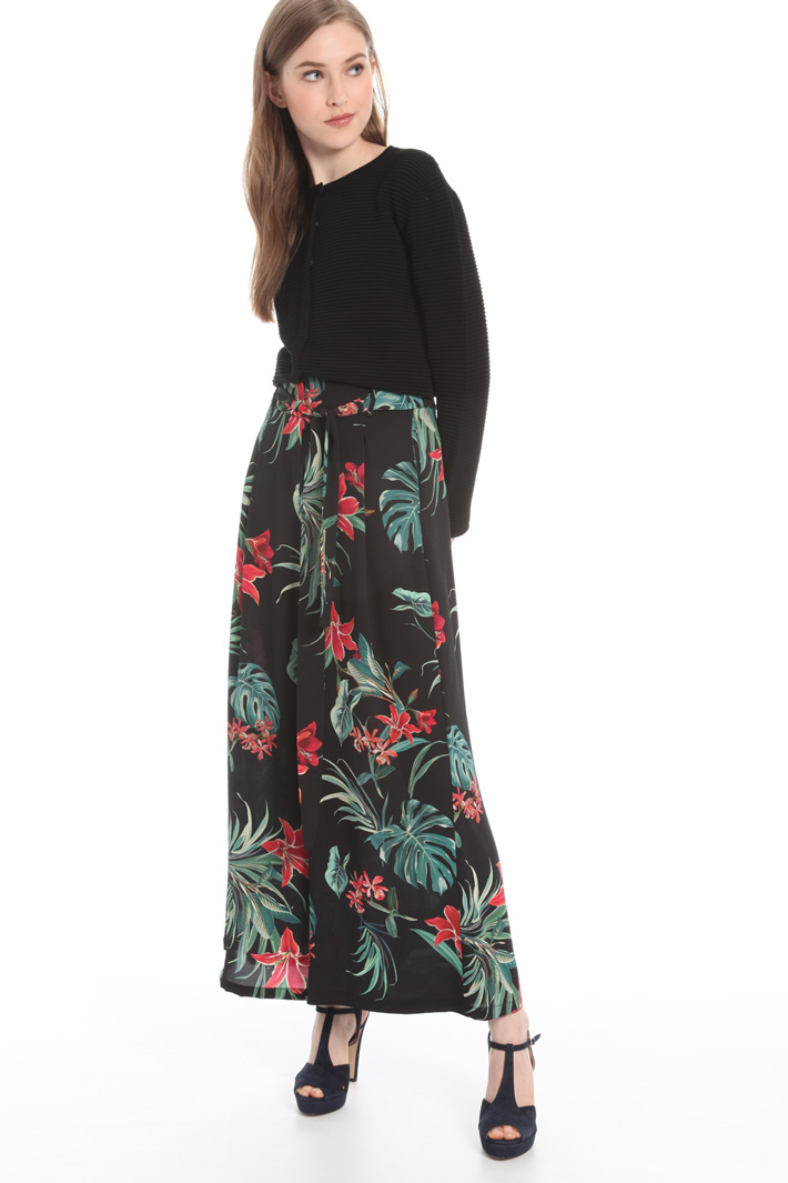 Printed crepe trousers Intrend Printed crepe trousers Intrend