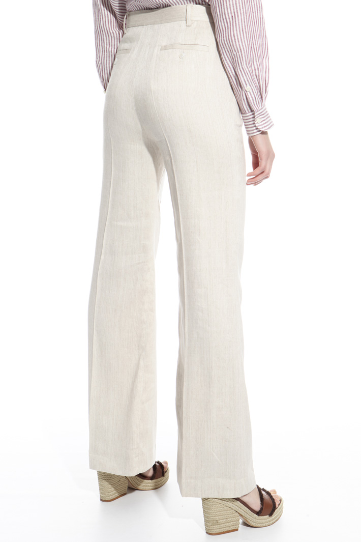 Straight-leg linen trousers Intrend Straight-leg linen trousers Intrend
