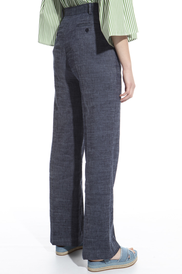Straight-leg linen trousers Intrend Straight-leg linen trousers Intrend