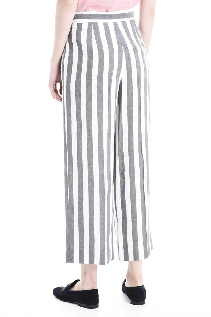 Striped linen trousers Intrend Striped linen trousers Intrend