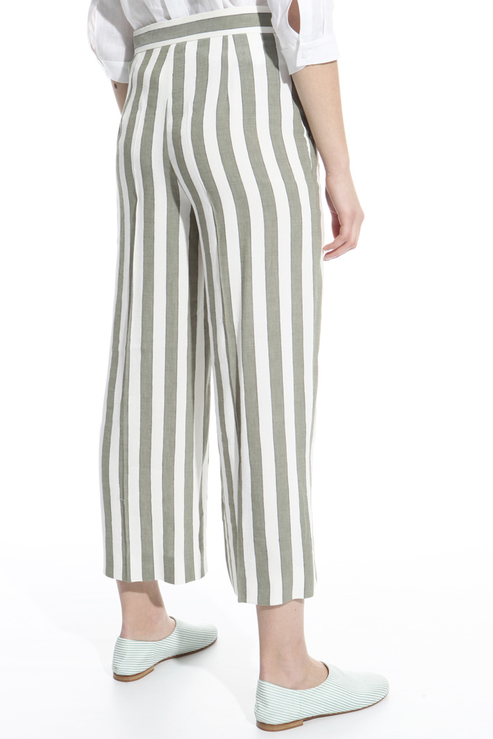 Striped linen trousers Intrend Striped linen trousers Intrend