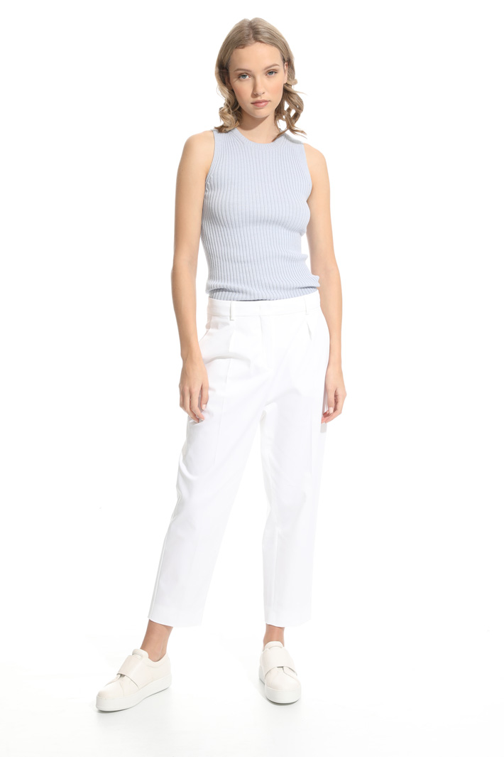 Pantalone cropped in gabardina Intrend Pantalone cropped in gabardina Intrend