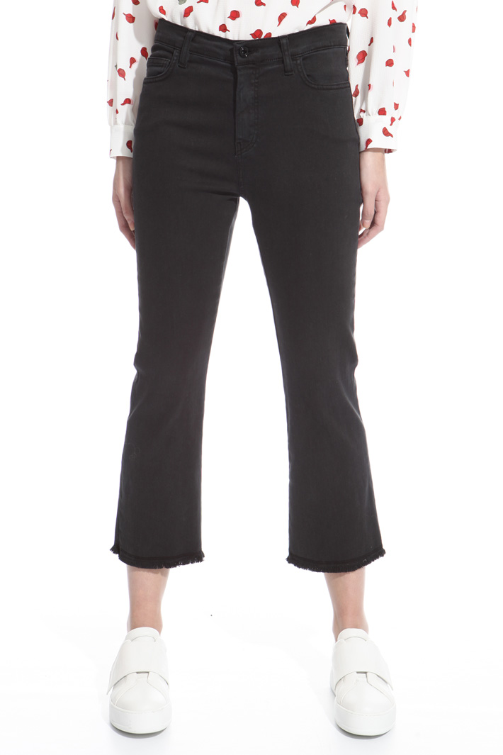 Fitted fringed trousers Diffusione Tessile Fitted fringed trousers Diffusione Tessile