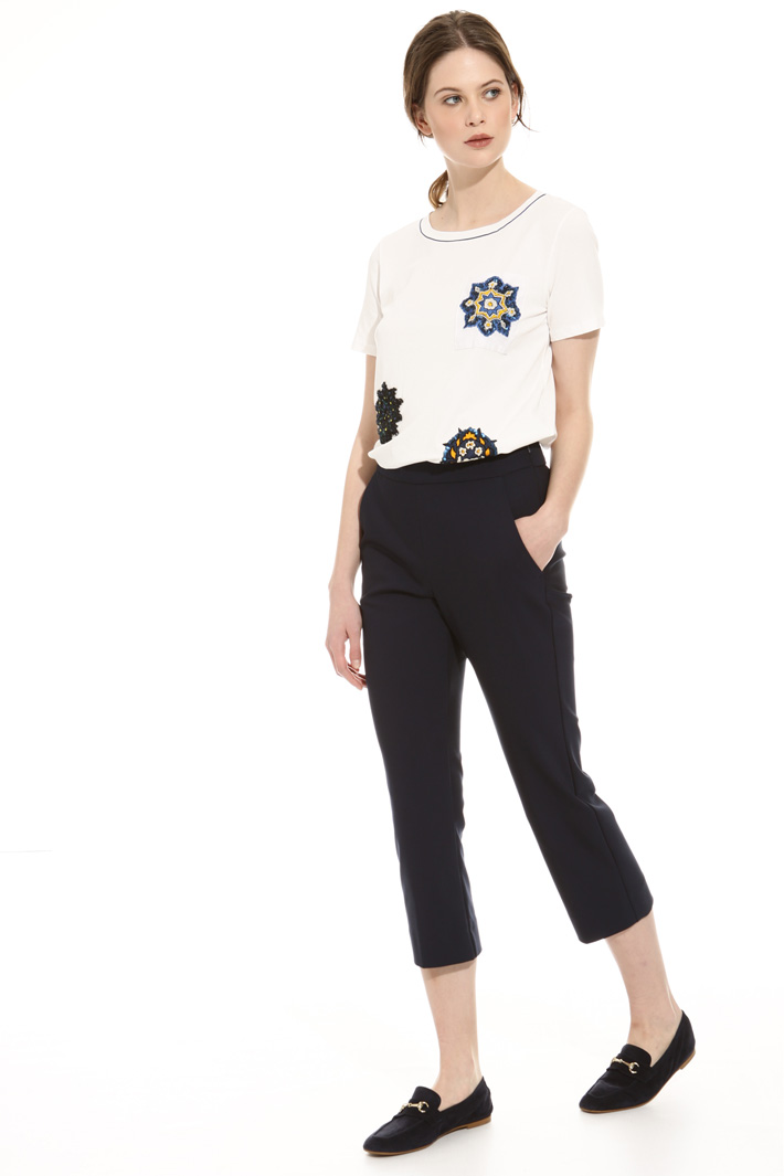 Cropped cigarette trousers Intrend Cropped cigarette trousers Intrend