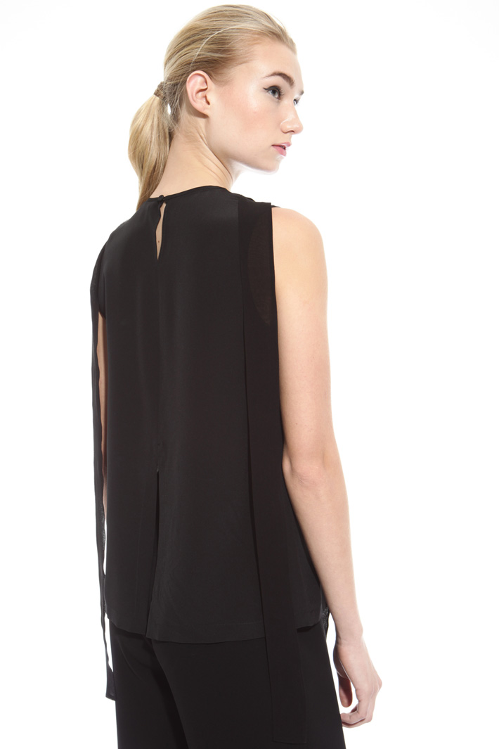 Top in crepe de chine di seta Intrend Top in crepe de chine di seta Intrend