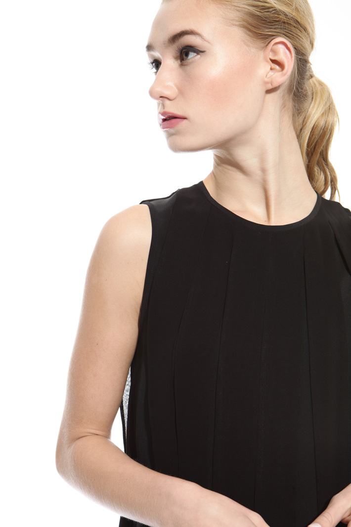 Top in crepe de chine di seta Intrend Top in crepe de chine di seta Intrend
