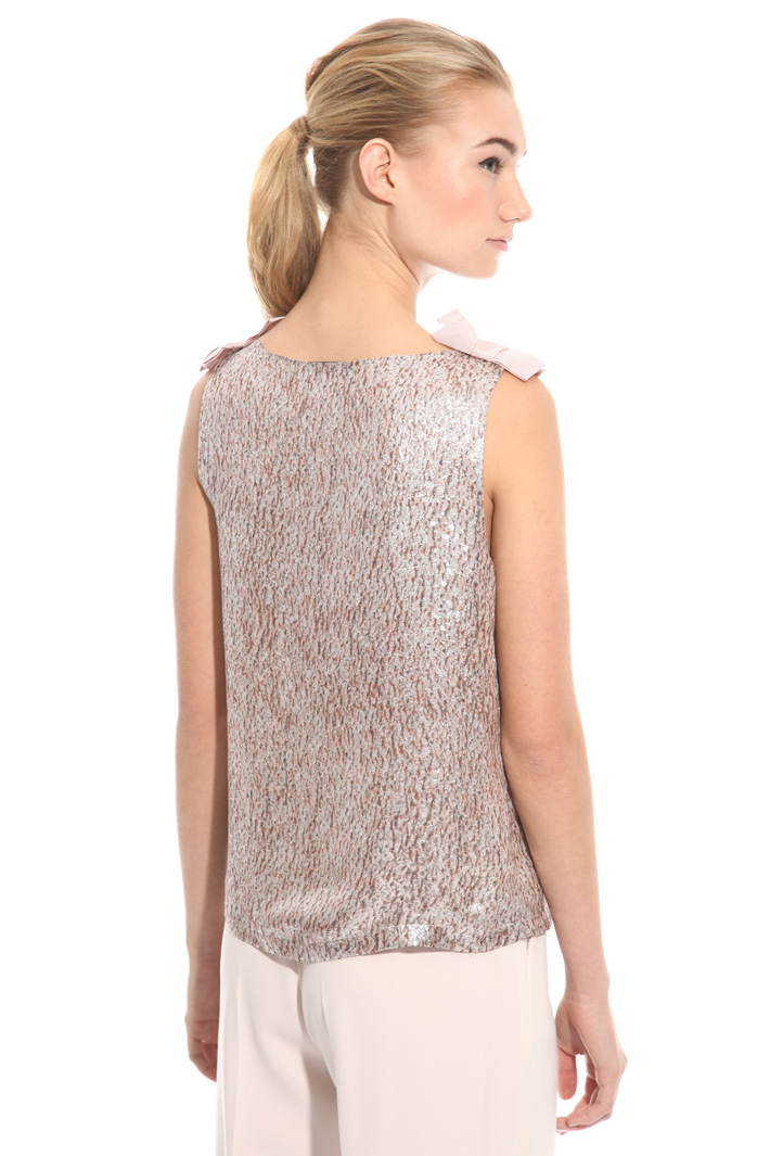Top jacquard in seta lamé Intrend Top jacquard in seta lamé Intrend