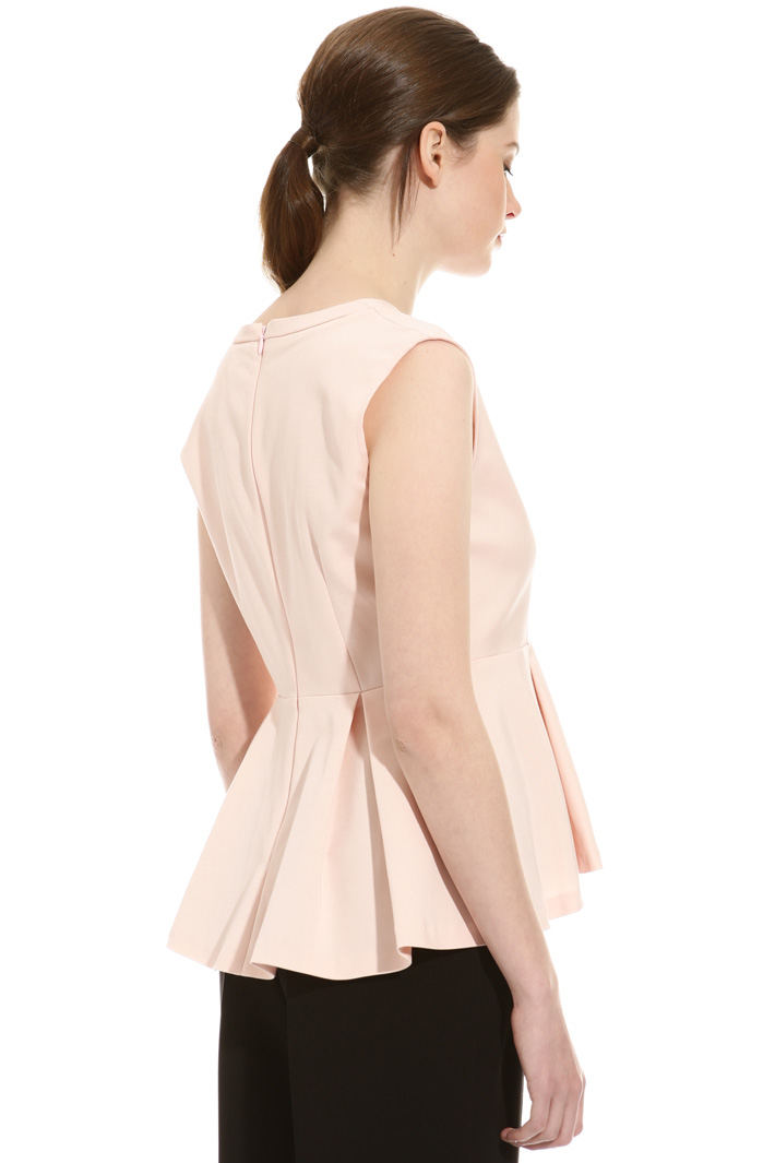 Pleated peplum top Intrend Pleated peplum top Intrend