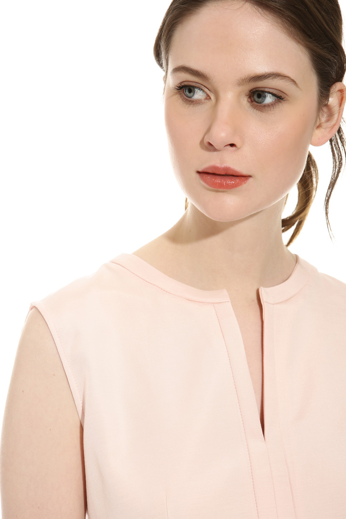 Pleated peplum top Intrend Pleated peplum top Intrend
