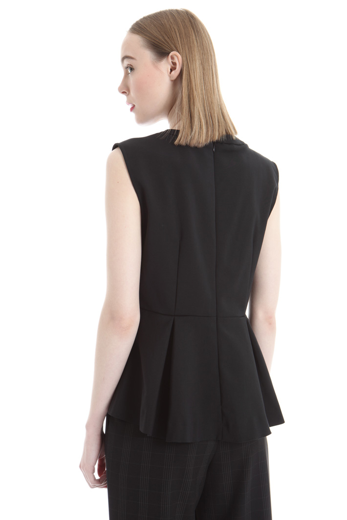 Pleated peplum top Intrend Pleated peplum top Intrend
