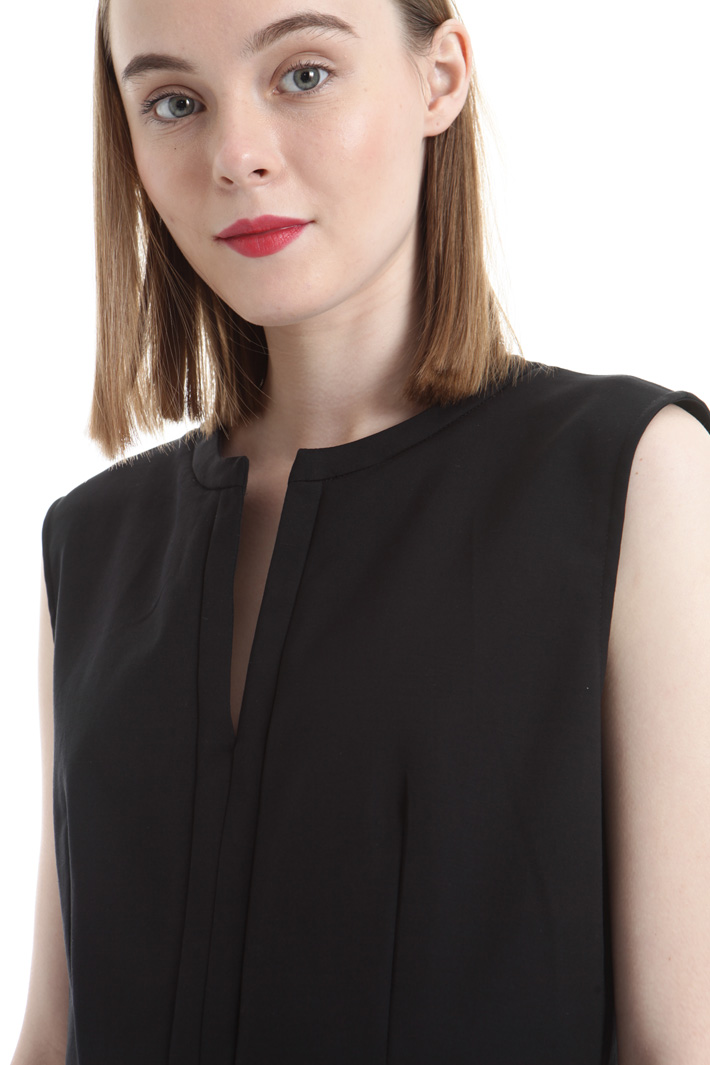 Pleated peplum top Intrend Pleated peplum top Intrend