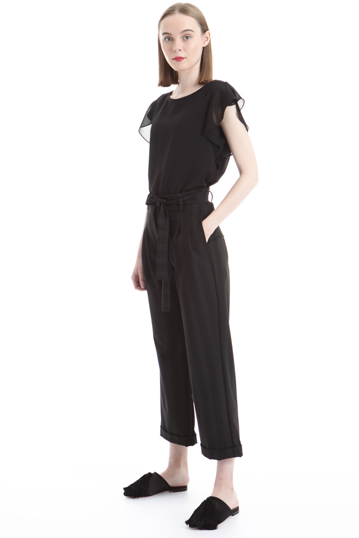 Lined crepe top Intrend Lined crepe top Intrend