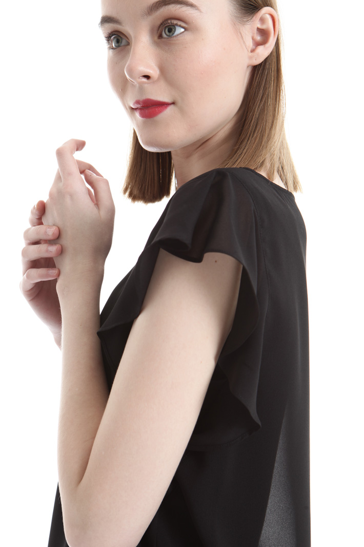 Lined crepe top Intrend Lined crepe top Intrend