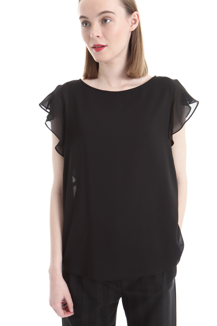 Lined crepe top Intrend Lined crepe top Intrend