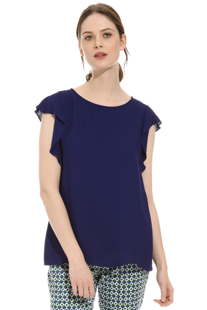 Lined crepe top Intrend Lined crepe top Intrend