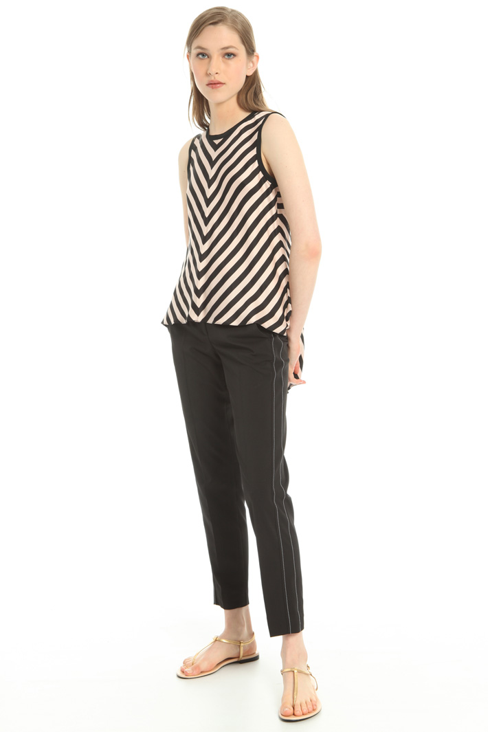 Crepe envers satin top Intrend Crepe envers satin top Intrend