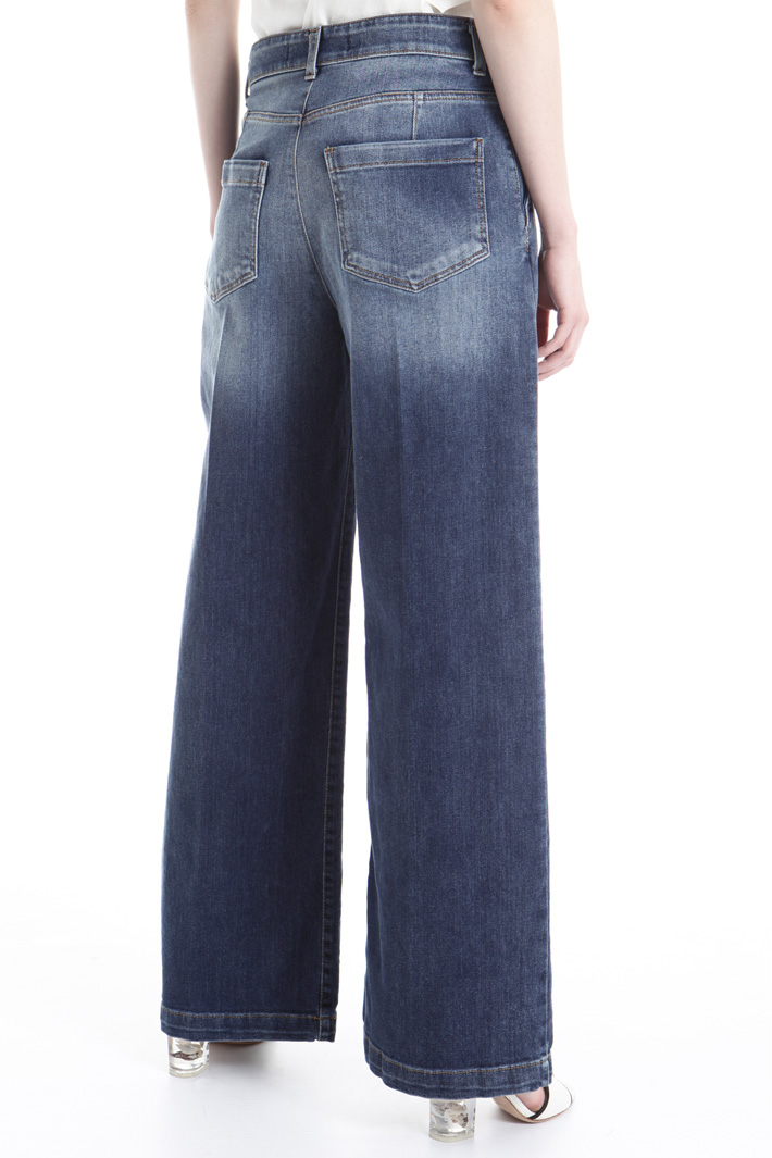 Flared denim trousers Intrend Flared denim trousers Intrend