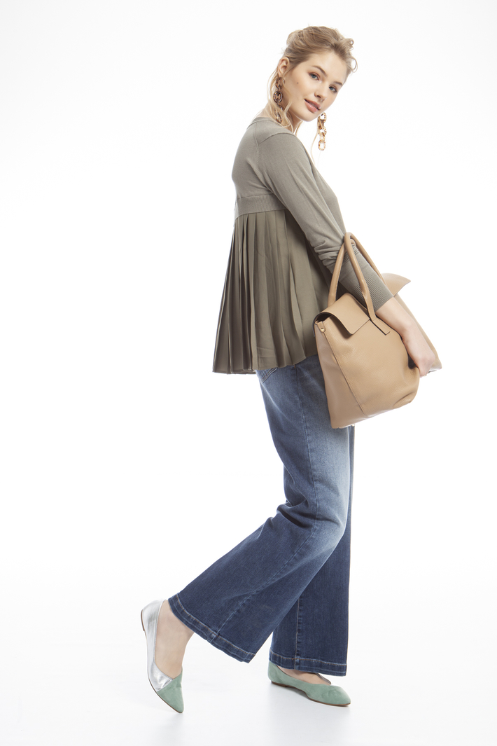 Flared denim trousers Intrend Flared denim trousers Intrend