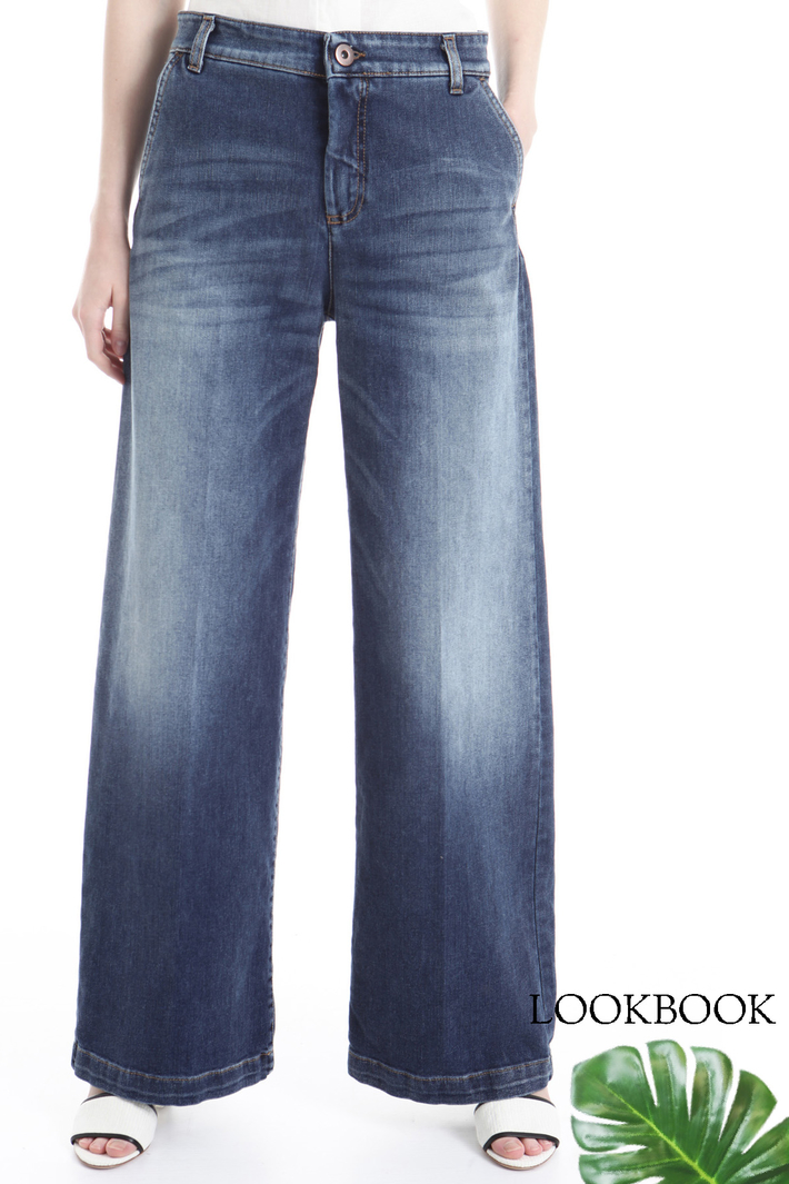 Flared denim trousers Intrend Flared denim trousers Intrend
