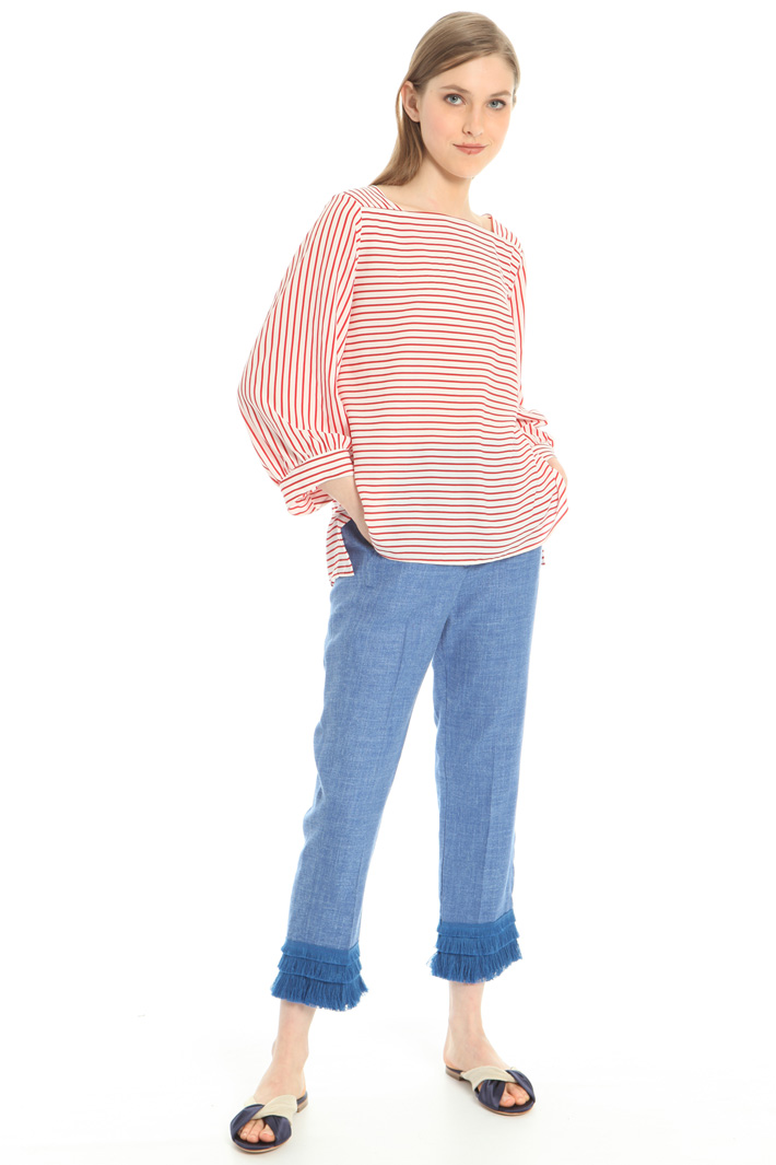 Rounded sleeve blouse Intrend Rounded sleeve blouse Intrend