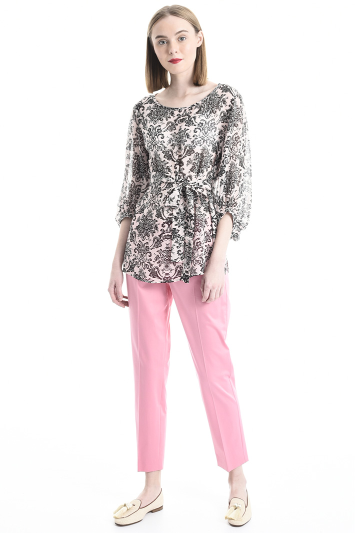 Printed viscose blouse Intrend Printed viscose blouse Intrend