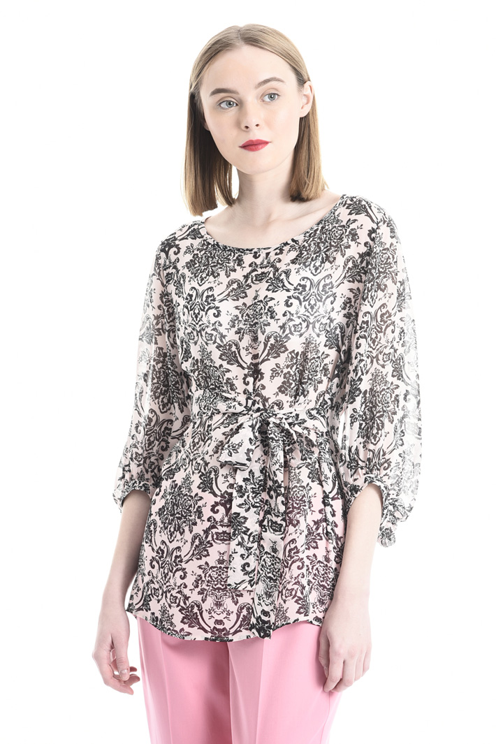 Printed viscose blouse Intrend Printed viscose blouse Intrend