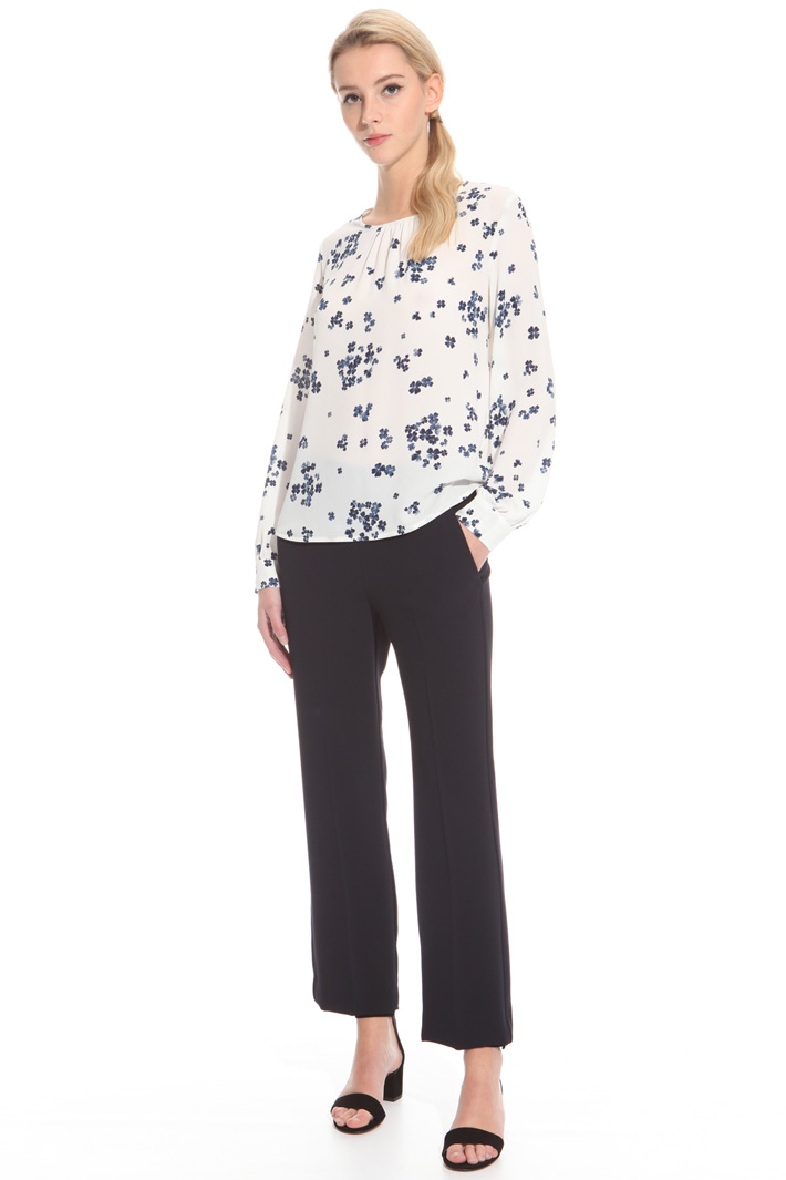 Printed crepe blouse Diffusione Tessile Printed crepe blouse Diffusione Tessile