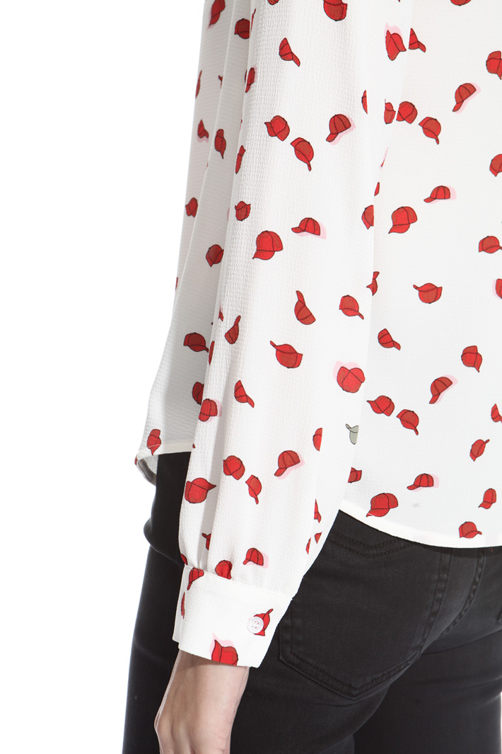 Printed crepe blouse Diffusione Tessile Printed crepe blouse Diffusione Tessile
