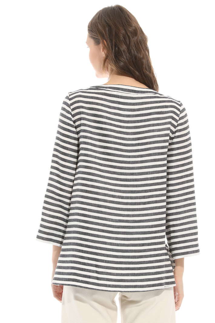 Striped linen tunic Intrend Striped linen tunic Intrend