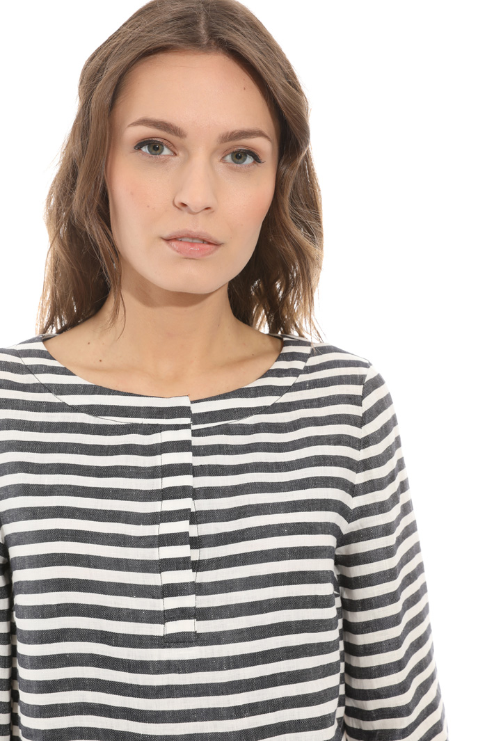 Striped linen tunic Intrend Striped linen tunic Intrend