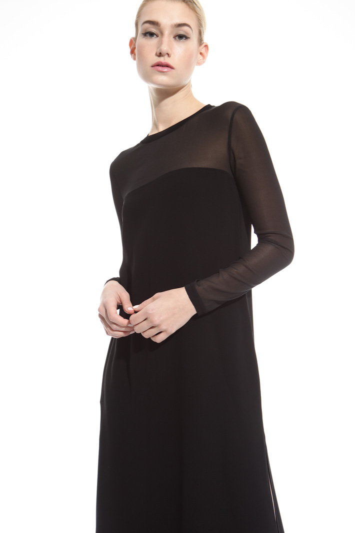Abito in cady con maxi spacchi Intrend Abito in cady con maxi spacchi Intrend