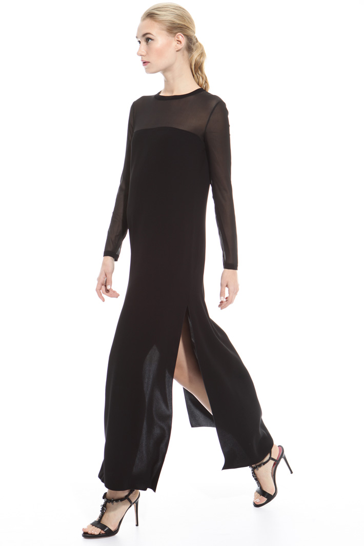 Abito in cady con maxi spacchi Intrend Abito in cady con maxi spacchi Intrend