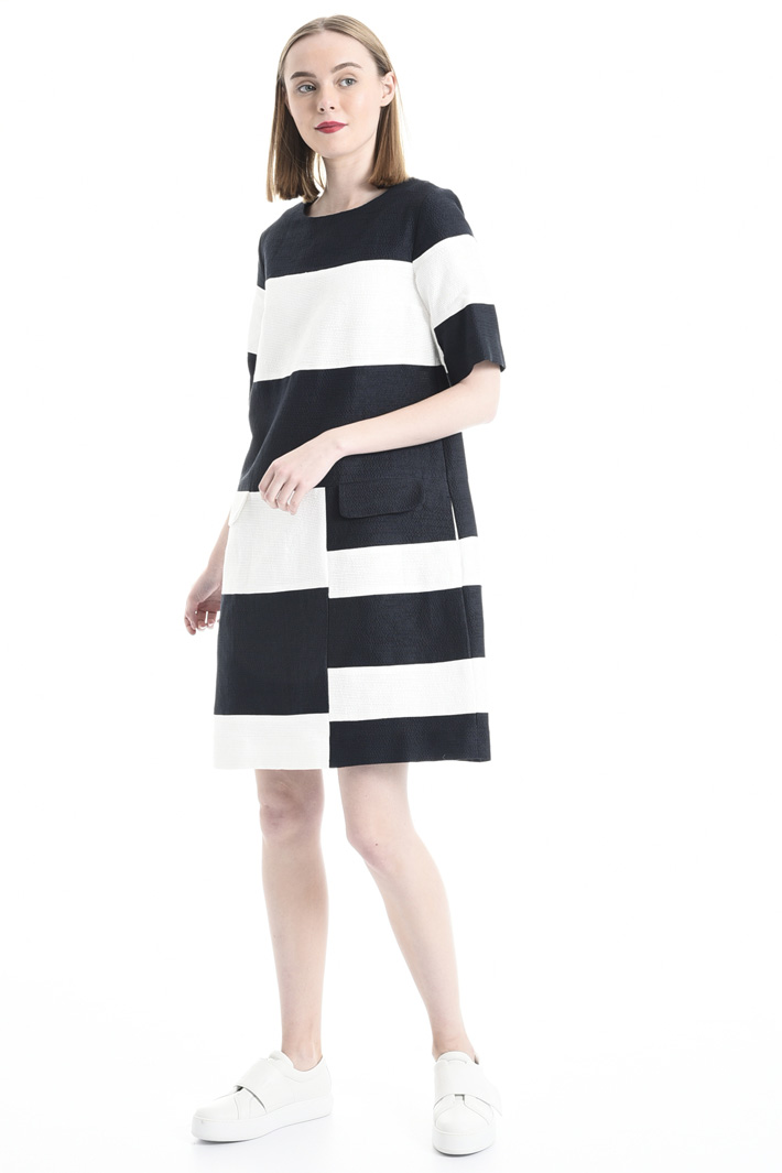 Striped dress Intrend Striped dress Intrend