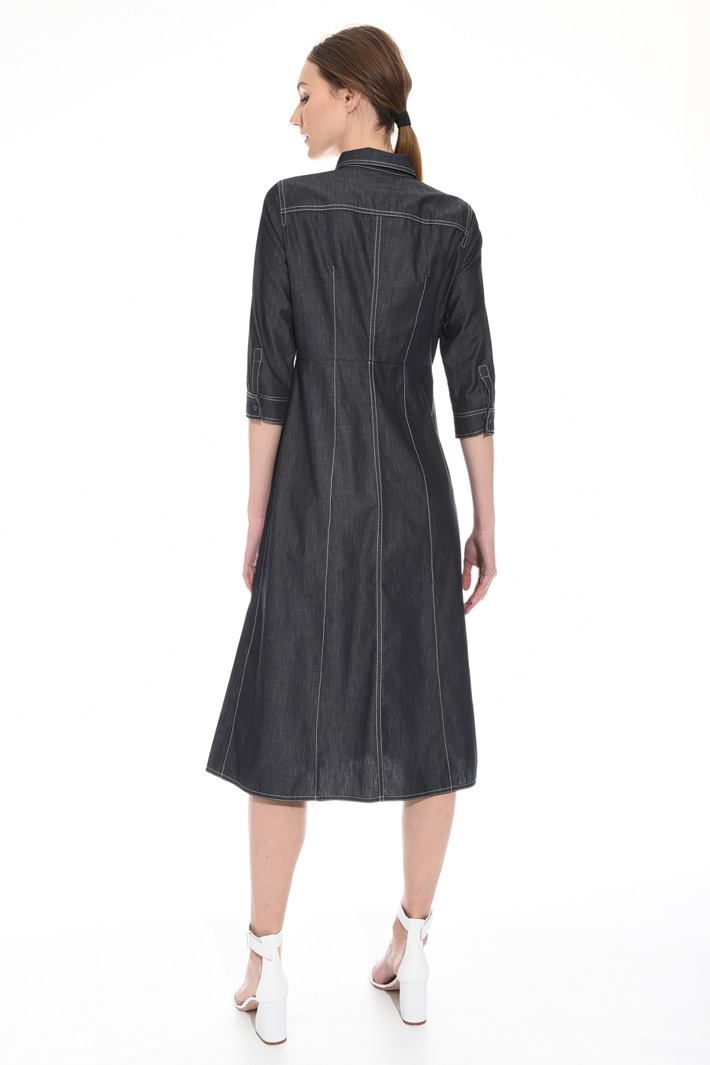 Denim-effect chemisier dress Intrend Denim-effect chemisier dress Intrend