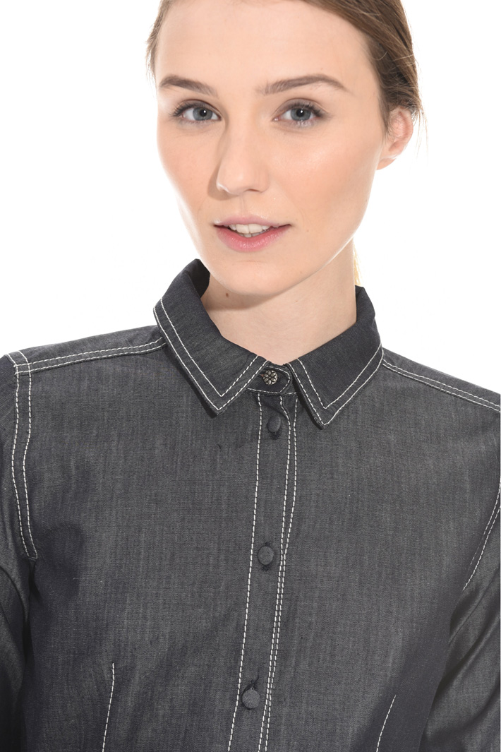 Denim-effect chemisier dress Intrend Denim-effect chemisier dress Intrend