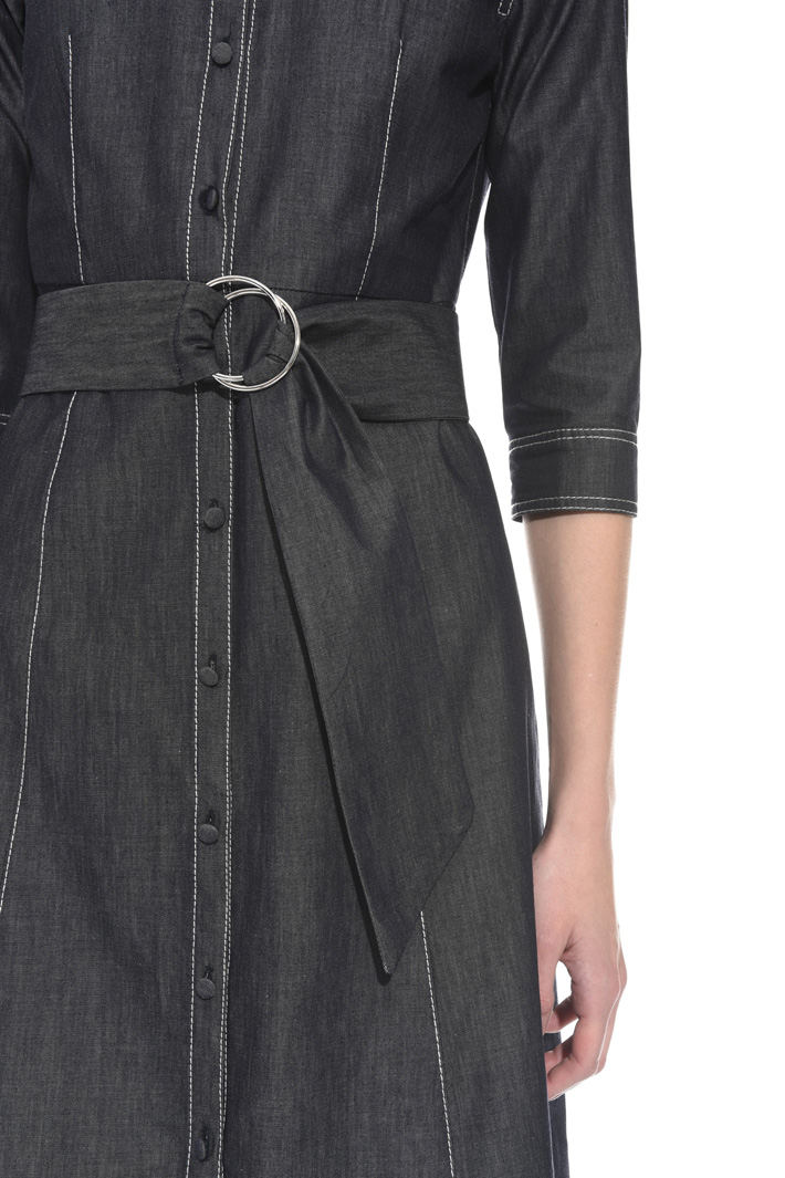 Denim-effect chemisier dress Intrend Denim-effect chemisier dress Intrend