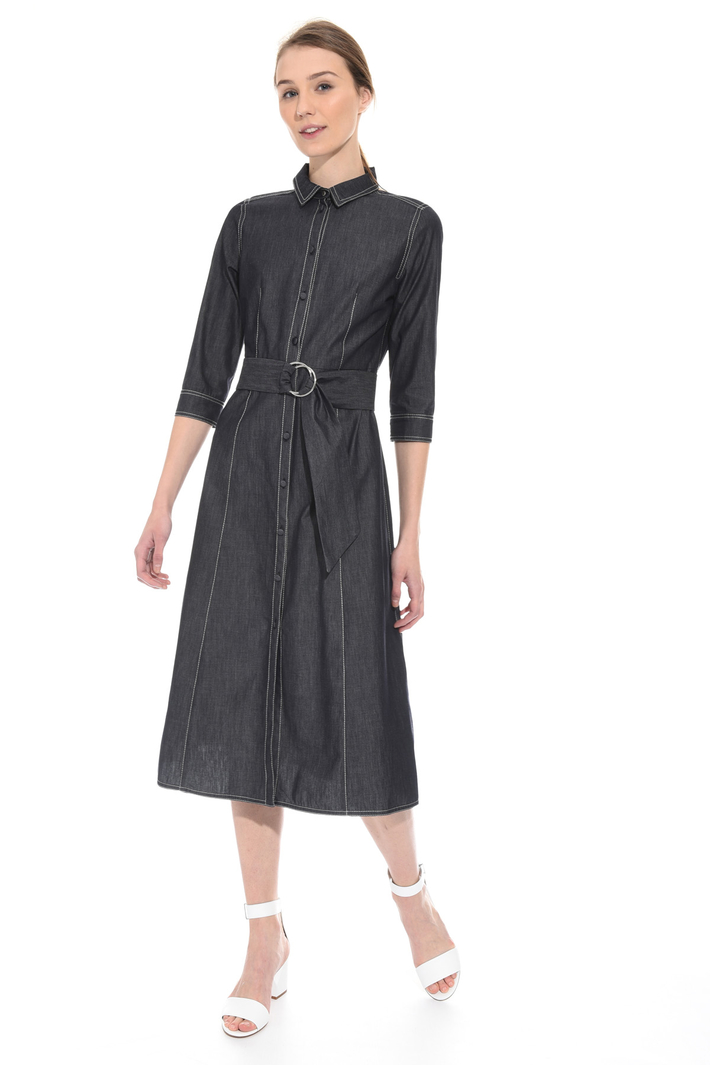 Denim-effect chemisier dress Intrend Denim-effect chemisier dress Intrend