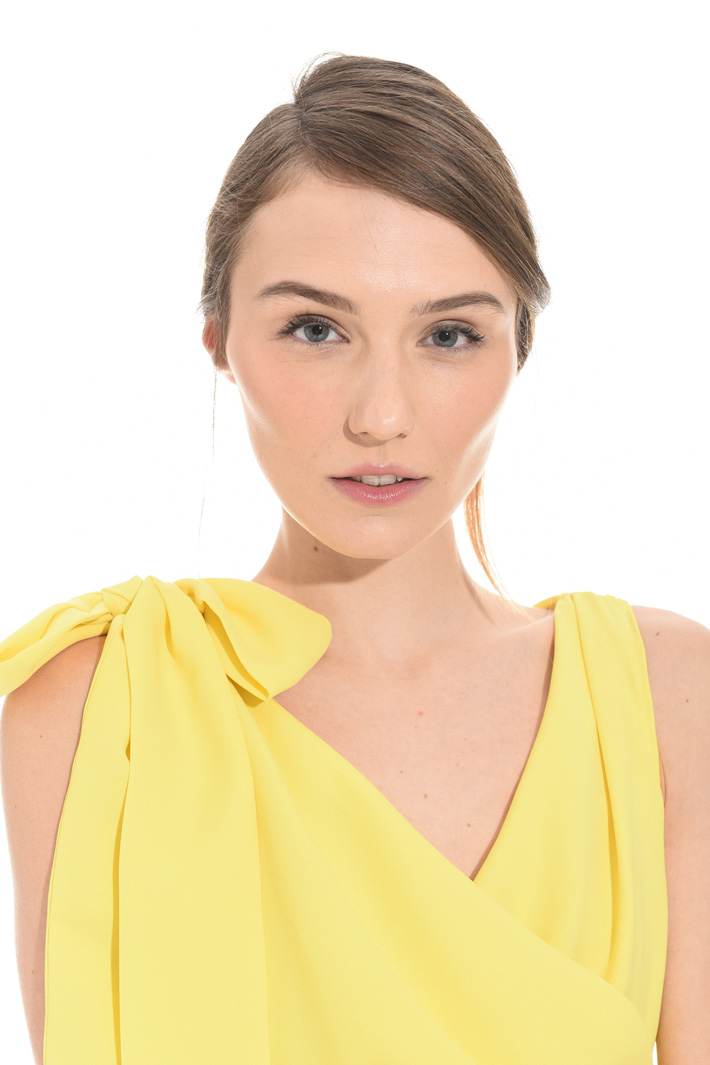 Midi dress in envers satin Intrend Midi dress in envers satin Intrend