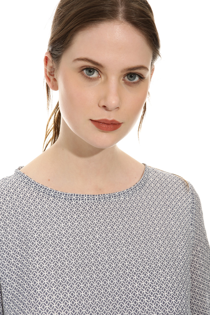 Printed ramie dress Intrend Printed ramie dress Intrend