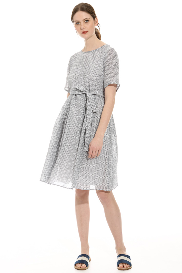 Printed ramie dress Intrend Printed ramie dress Intrend