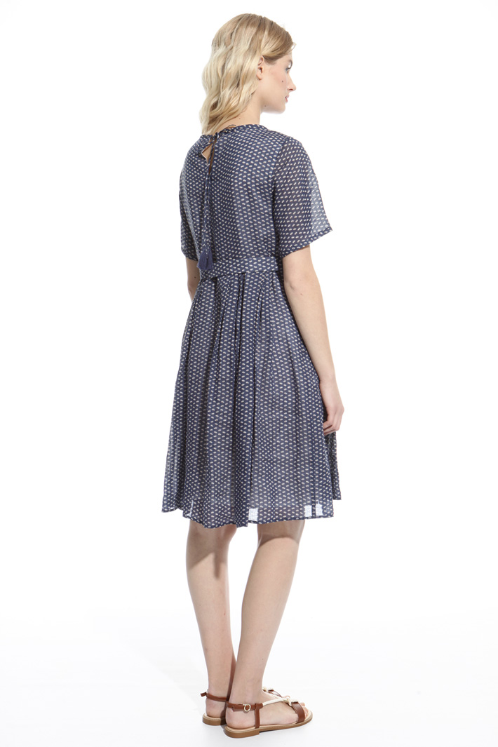 Printed ramie dress Intrend Printed ramie dress Intrend