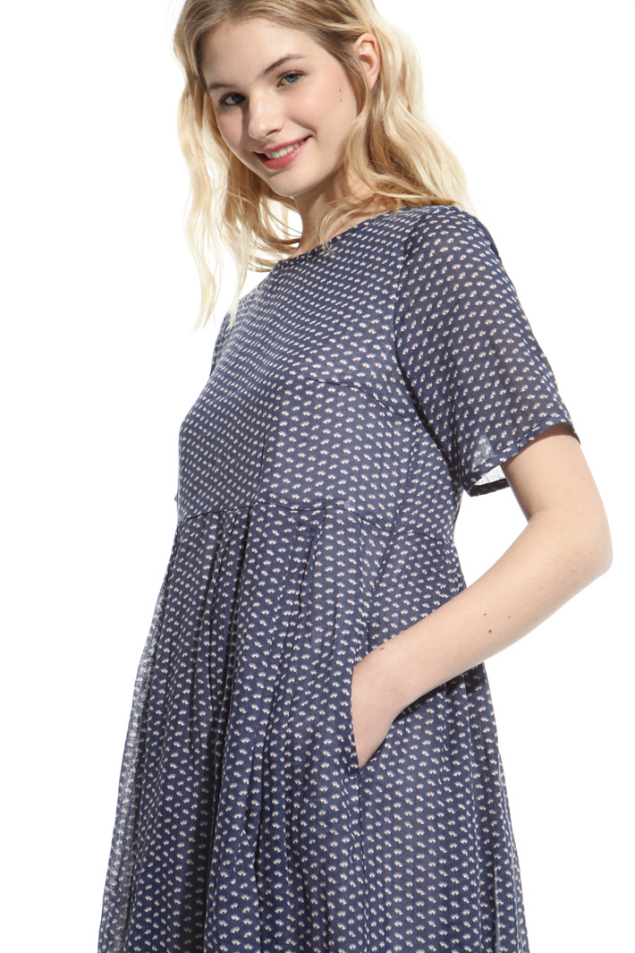 Printed ramie dress Intrend Printed ramie dress Intrend
