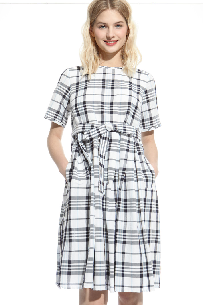 Printed ramie dress Intrend Printed ramie dress Intrend