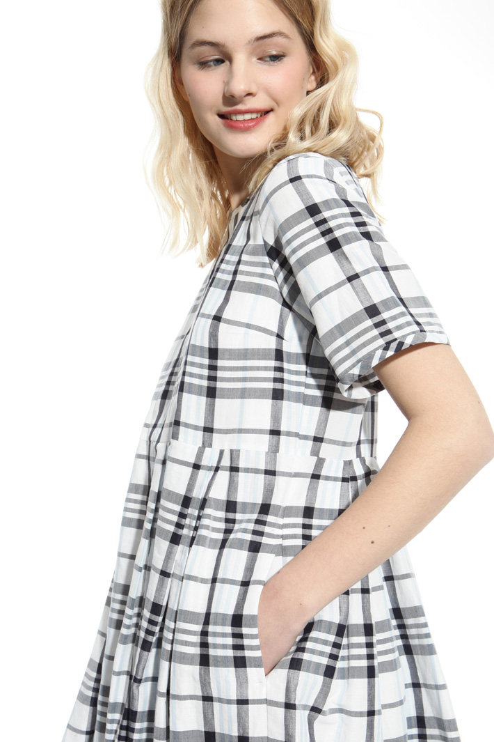 Printed ramie dress Intrend Printed ramie dress Intrend