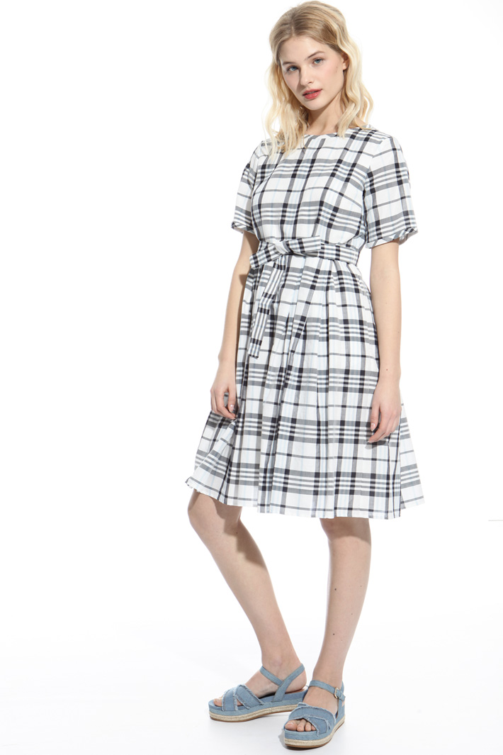 Printed ramie dress Intrend Printed ramie dress Intrend
