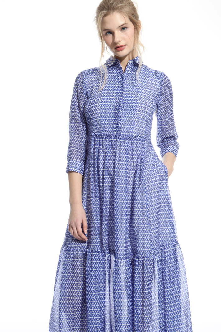 Belted voilé dress Intrend Belted voilé dress Intrend