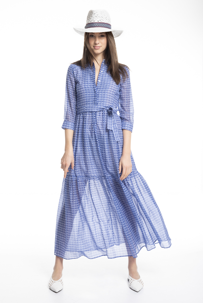 Belted voilé dress Intrend Belted voilé dress Intrend