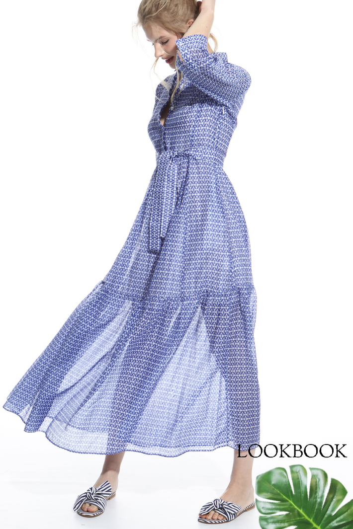 Belted voilé dress Intrend Belted voilé dress Intrend