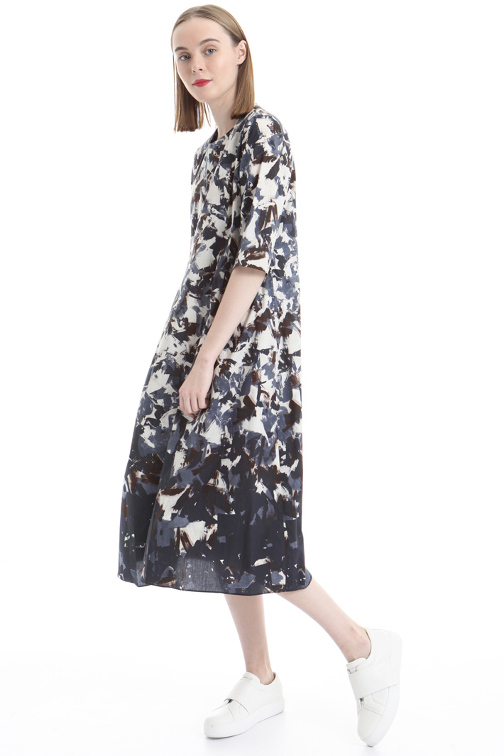 Printed poplin dress Intrend Printed poplin dress Intrend