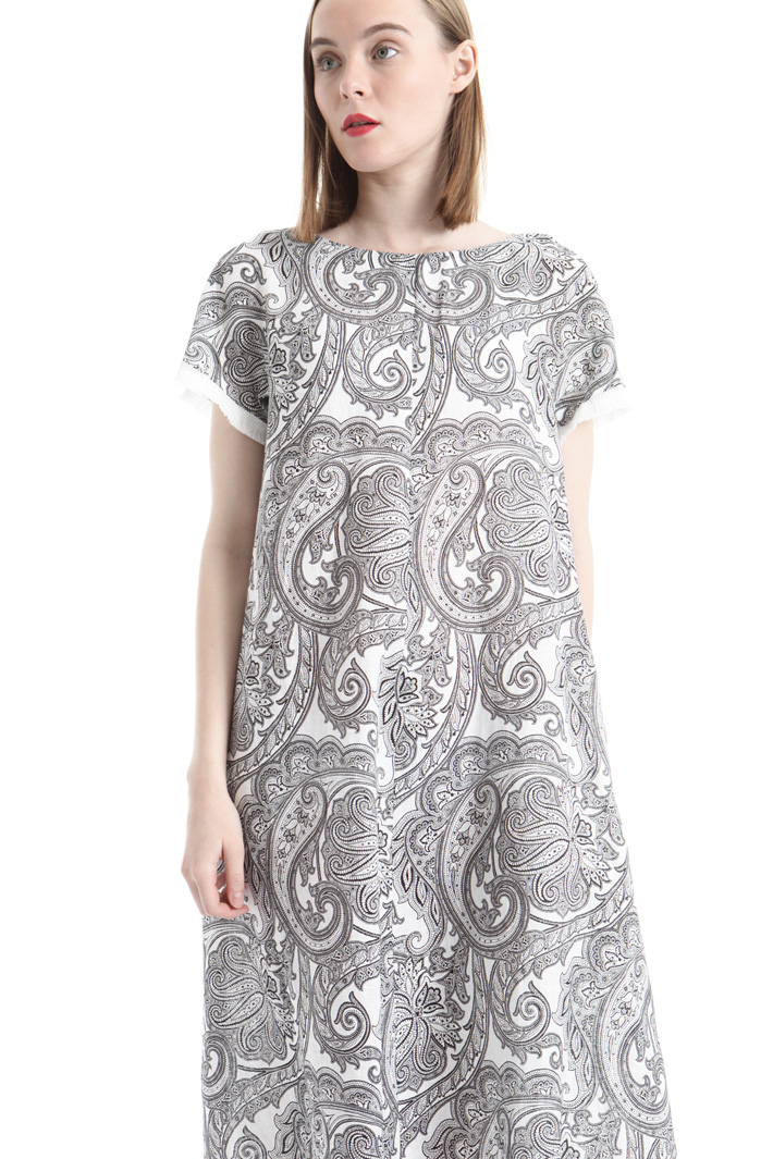 Printed linen dress Intrend Printed linen dress Intrend